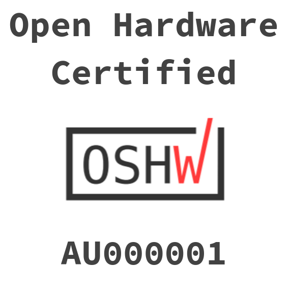 Open Source Hardware Certification AU0000001